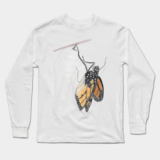 Monarch Butterfly Emerging Long Sleeve T-Shirt